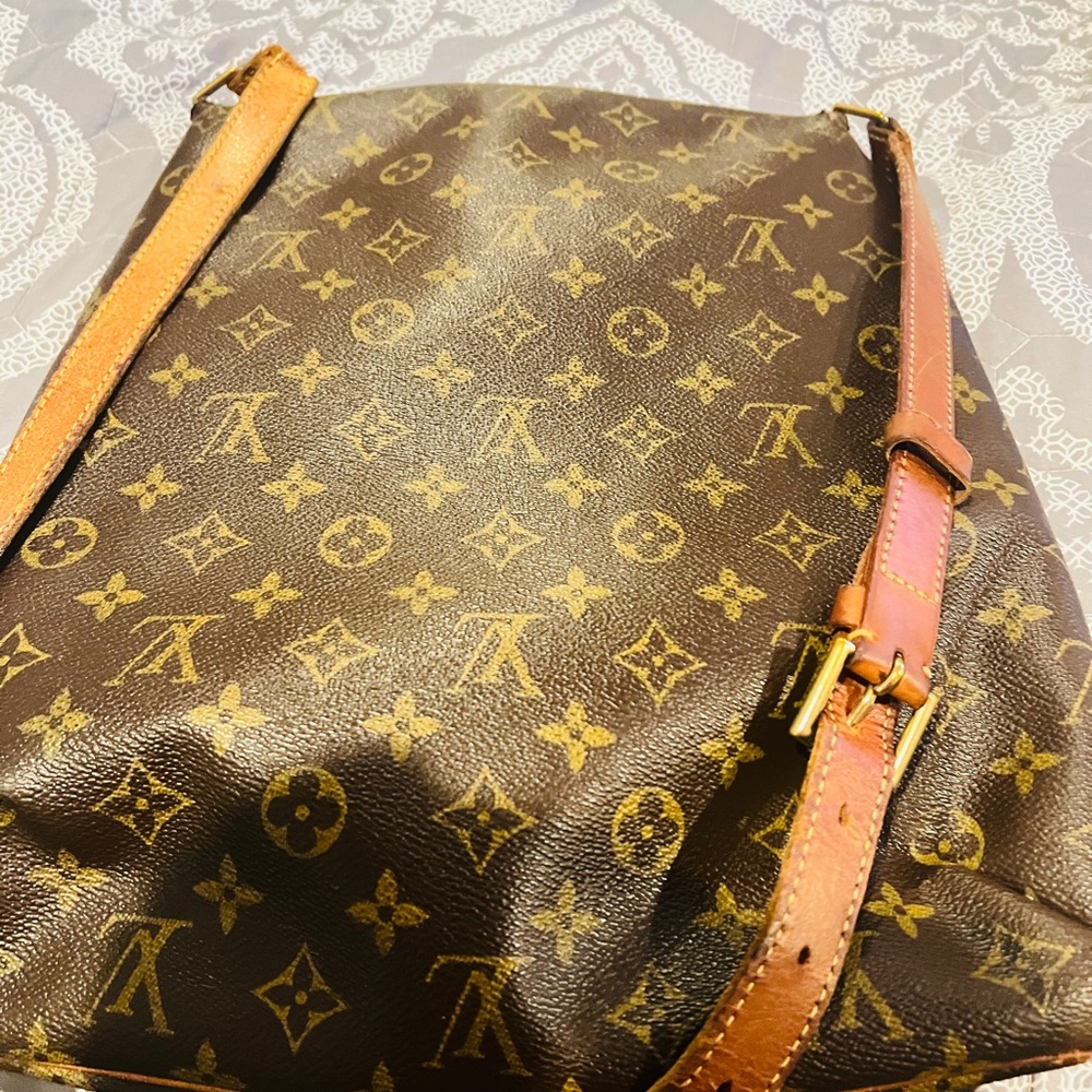 Louis Vuitton Brown and Tan Monogram Messenger Bag